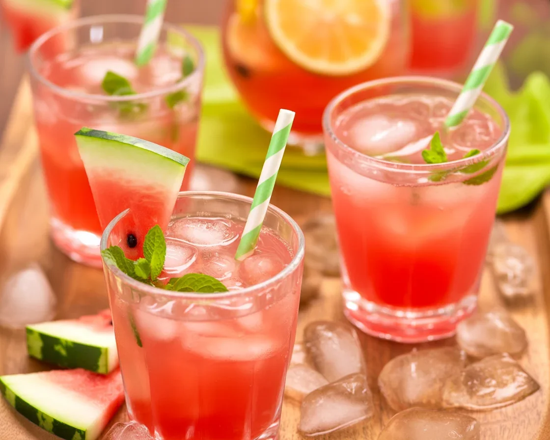 5 Refreshing Watermelon Lemonade Ideas You’ll Love 1 Refreshing Watermelon Lemonade made with pureed watermelon and fresh lemon juice.