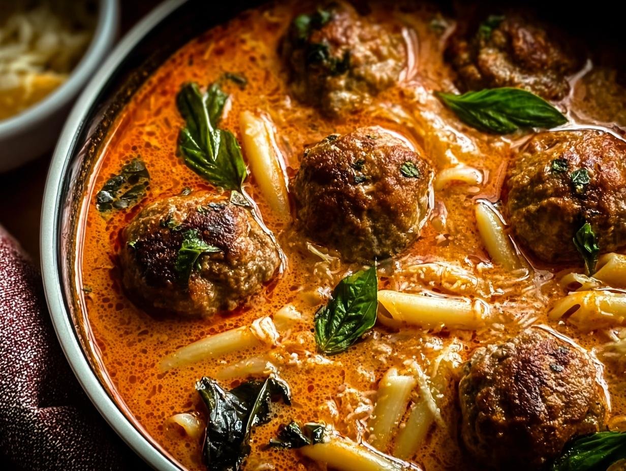 Magnificent Creamy Italian Meatball Soup Recipe - Creamy Italian Meatball Soup - additional detail