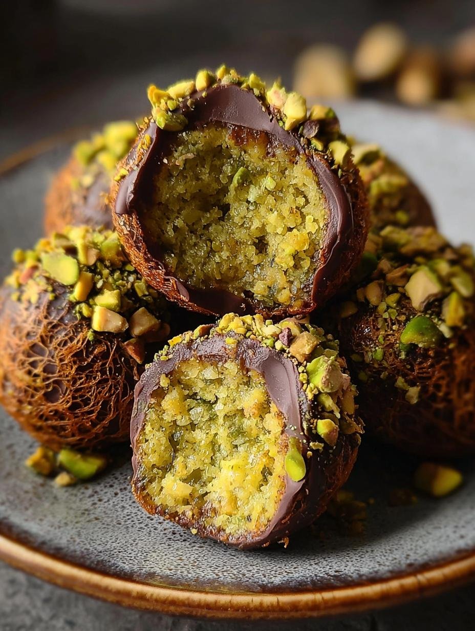 Pistachio Chocolate Balls: Decadent 1-Bite Bliss 4 Pistachio Chocolate Balls: Decadent 1-Bite Bliss - Pistachio Chocolate Balls - additional detail