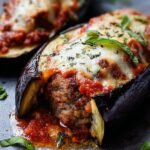 Sausage Stuffed Eggplant