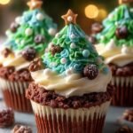 Christmas Tree Cupcakes with