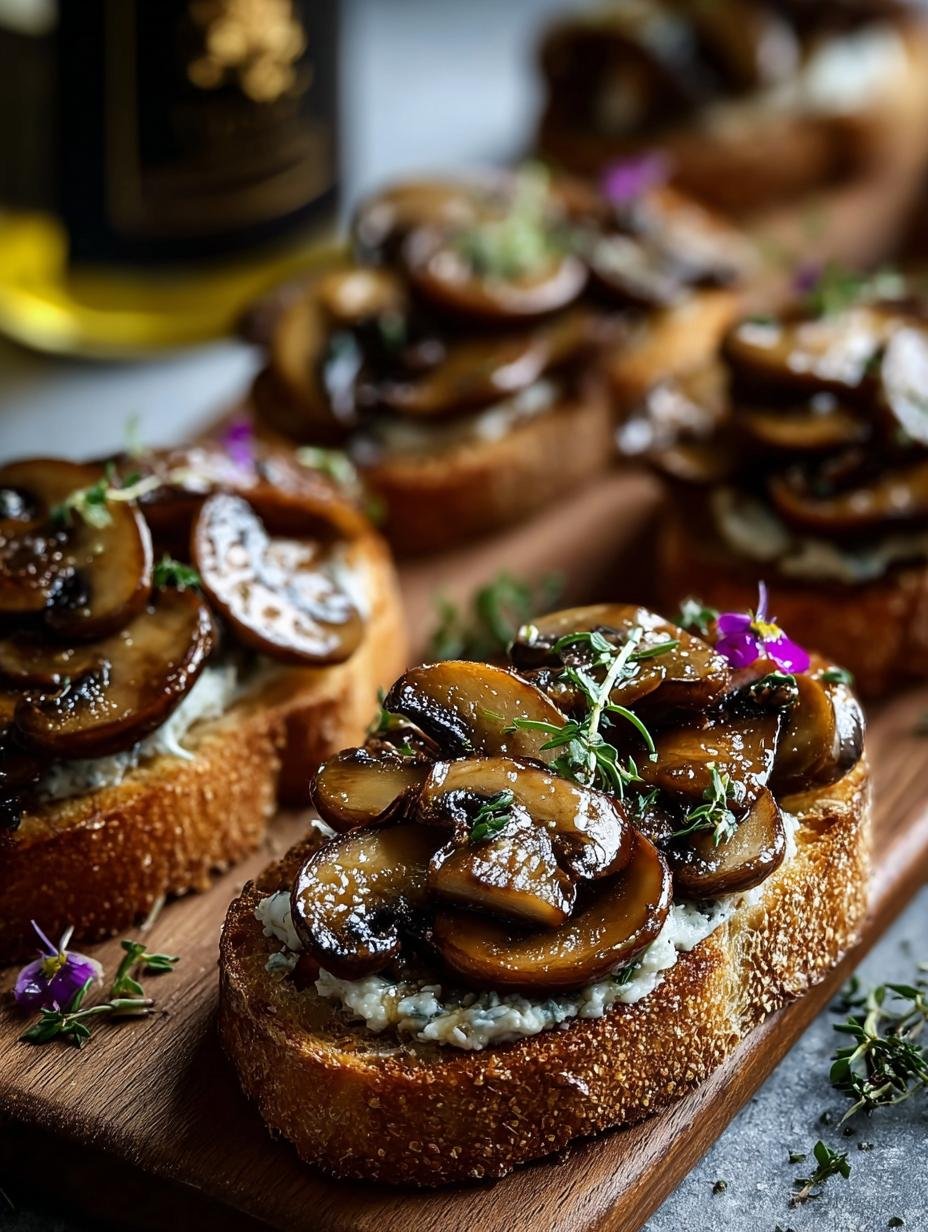 Irresistible Vegan Mushroom Crostini for Your Next Snack 2 Irresistible Vegan Mushroom Crostini for Your Next Snack - Vegan Mushroom Crostini - main visual representation