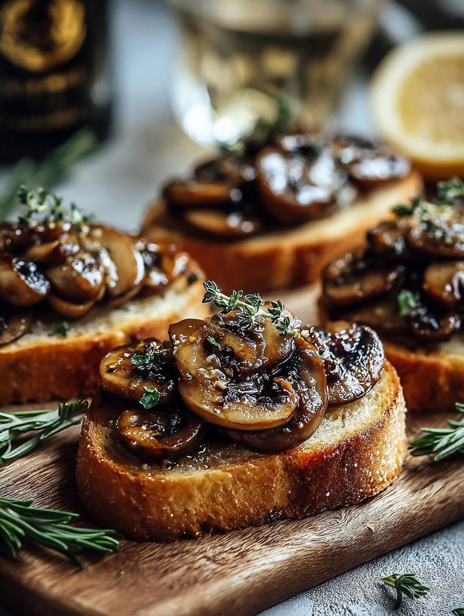 Irresistible Vegan Mushroom Crostini for Your Next Snack 3 Irresistible Vegan Mushroom Crostini for Your Next Snack - Vegan Mushroom Crostini - additional detail