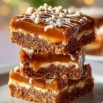 Caramel Gingerbread Cookie Bars