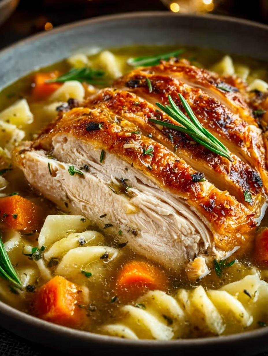 Comforting Leftover Rotisserie Chicken Noodle Soup Recipe - Comforting Leftover Rotisserie Chicken - additional detail