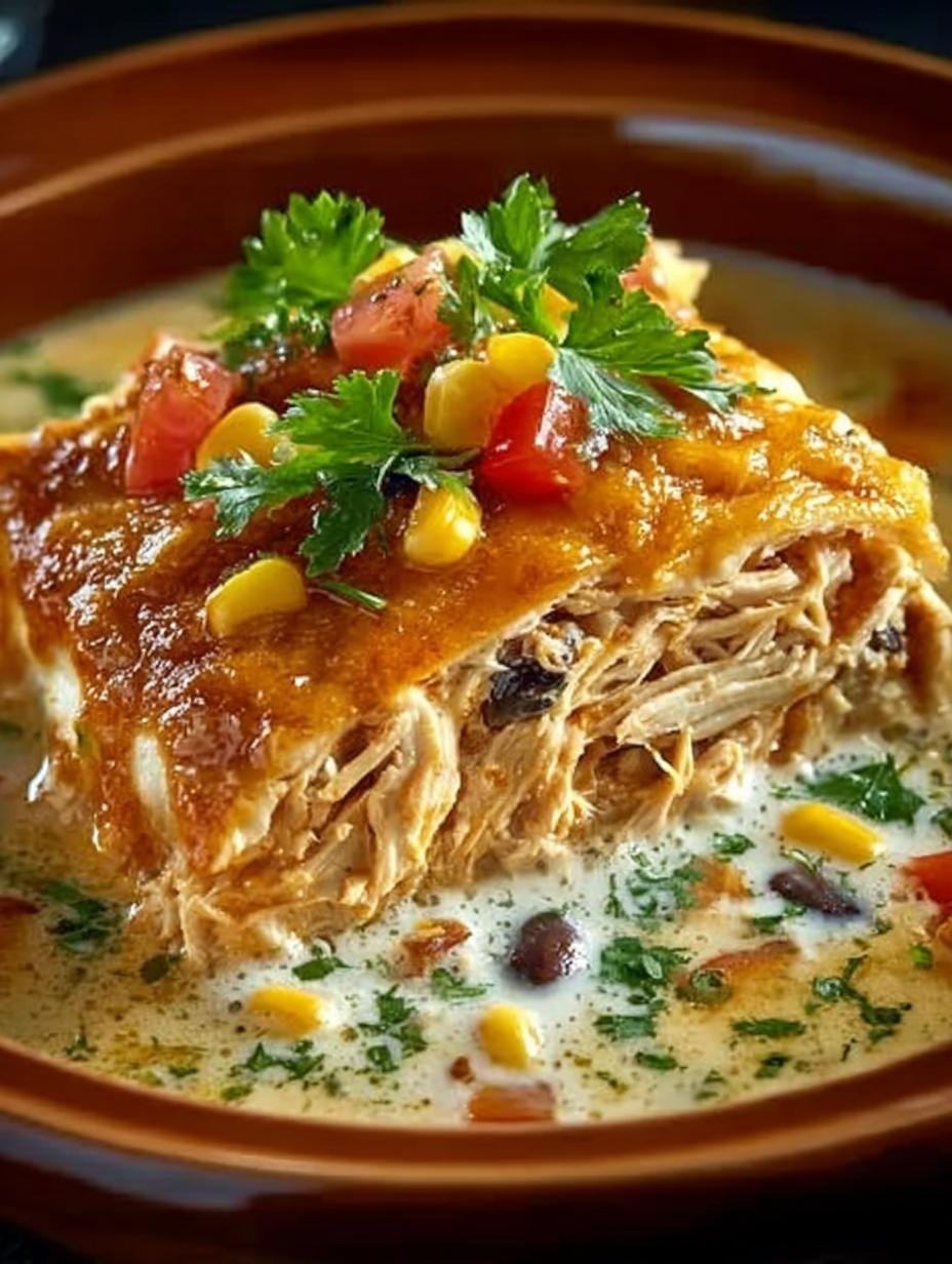 Hearty Crockpot Chicken Tortilla: A Comforting Delight 2 Hearty Crockpot Chicken Tortilla: A Comforting Delight - Hearty Crockpot Chicken Tortilla - main visual representation