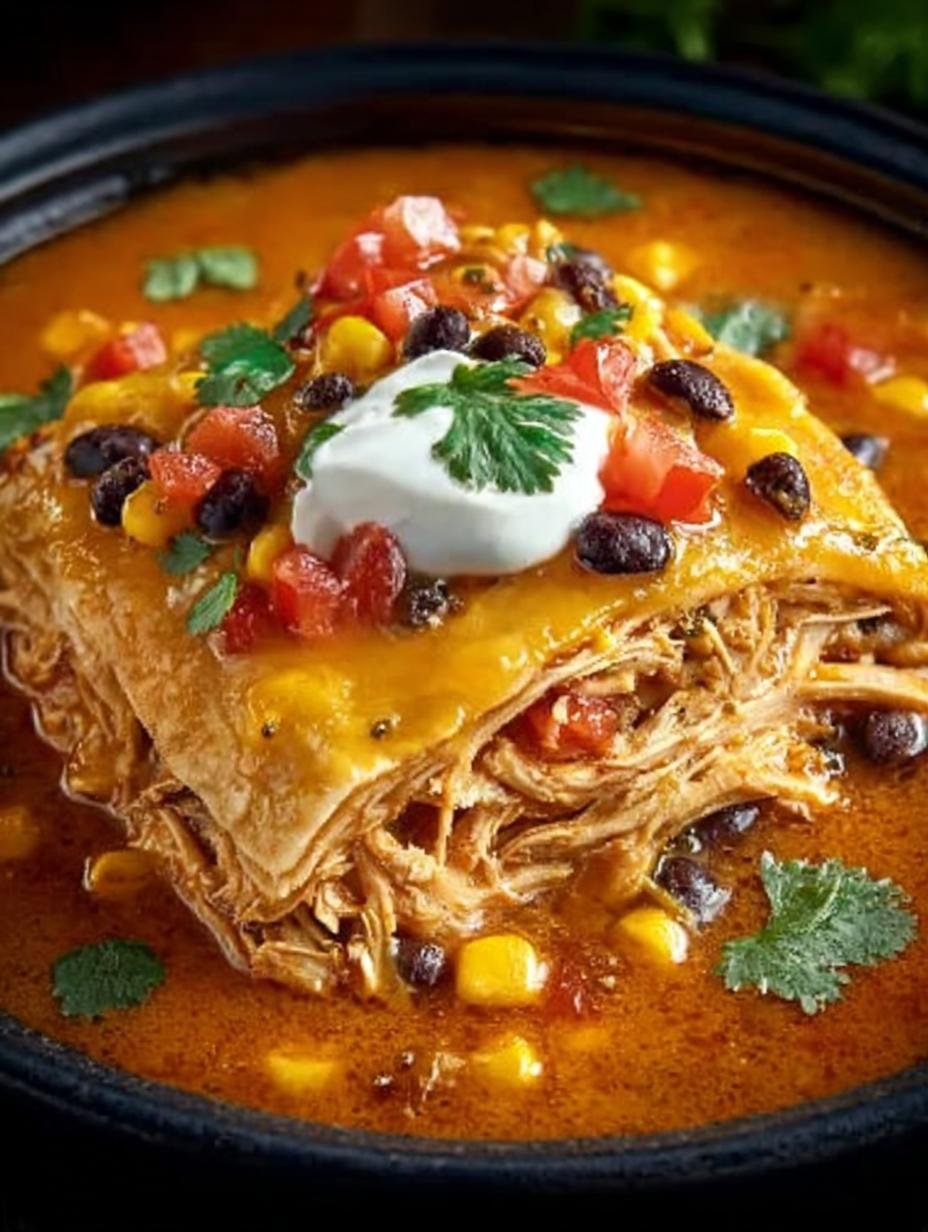 Hearty Crockpot Chicken Tortilla: A Comforting Delight 3 Hearty Crockpot Chicken Tortilla: A Comforting Delight - Hearty Crockpot Chicken Tortilla - additional detail