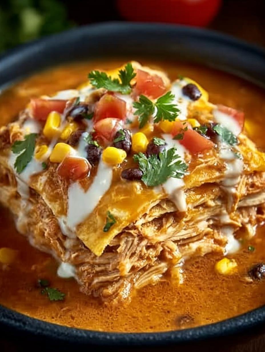 Hearty Crockpot Chicken Tortilla: A Comforting Delight 1 Hearty Crockpot Chicken Tortilla