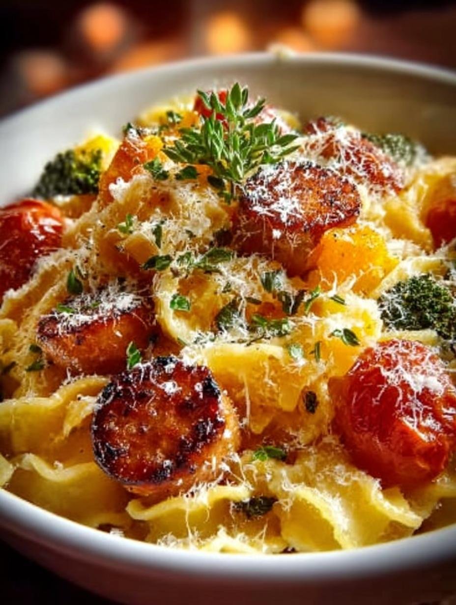 Autumn Sausage Pasta Squash: 5 Cozy Recipes to Enjoy 3 Autumn Sausage Pasta Squash: 5 Cozy Recipes to Enjoy - Autumn Sausage Pasta Squash - additional detail