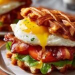 Bacon Weave Breakfast Sandwich: 12 Irresistible Layers 4 Bacon Weave Breakfast Sandwich