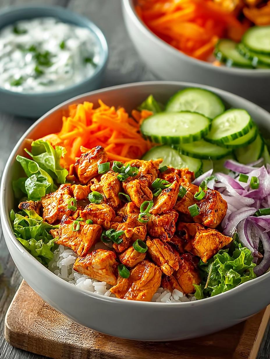 Ultimate Buffalo Chicken Bowls: A Flavorful Meal Prep Delight 3 Ultimate Buffalo Chicken Bowls: A Flavorful Meal Prep Delight - Buffalo Chicken Bowls - additional detail