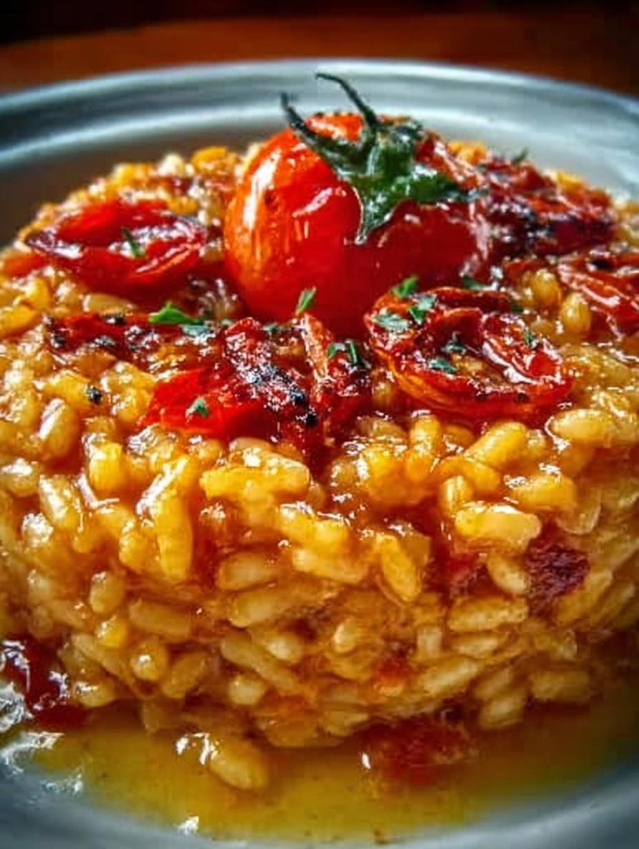 Caramelized Onion Tomato Risotto: 5 Savory Steps to Bliss 2 Caramelized Onion Tomato Risotto: 5 Savory Steps to Bliss - Caramelized Onion Tomato Risotto - main visual representation