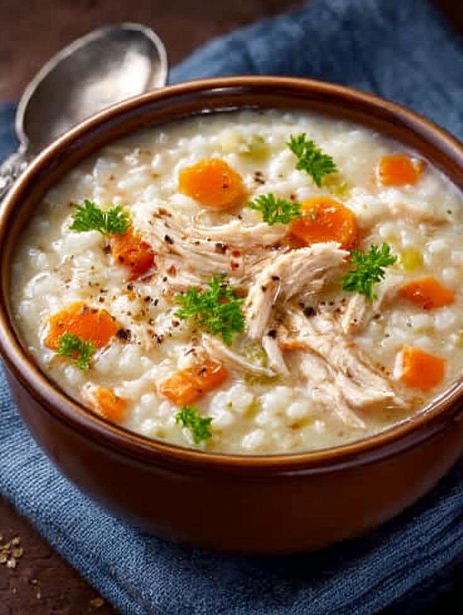 Crack Chicken Rice Soup: 5 Irresistible Comforting Recipes 2 Irresistible Crack Chicken Rice Soup served in a bowl with fresh parsley