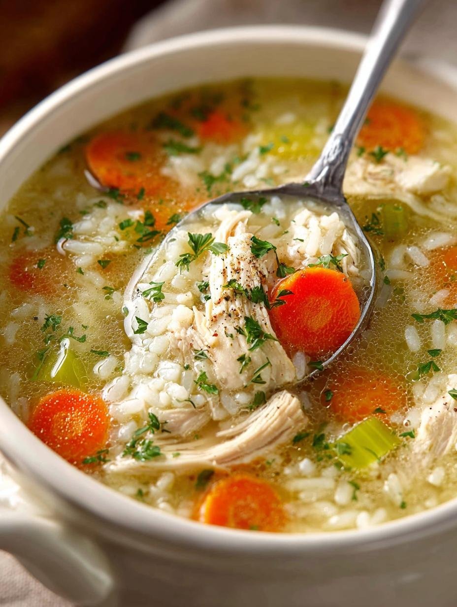 Creamy Chicken Rice Soup: 7 Steps to Comforting Goodness 2 Creamy Chicken Rice Soup: 7 Steps to Comforting Goodness - Creamy Chicken Rice Soup - main visual representation
