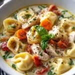 Creamy Chicken Tortellini Soup