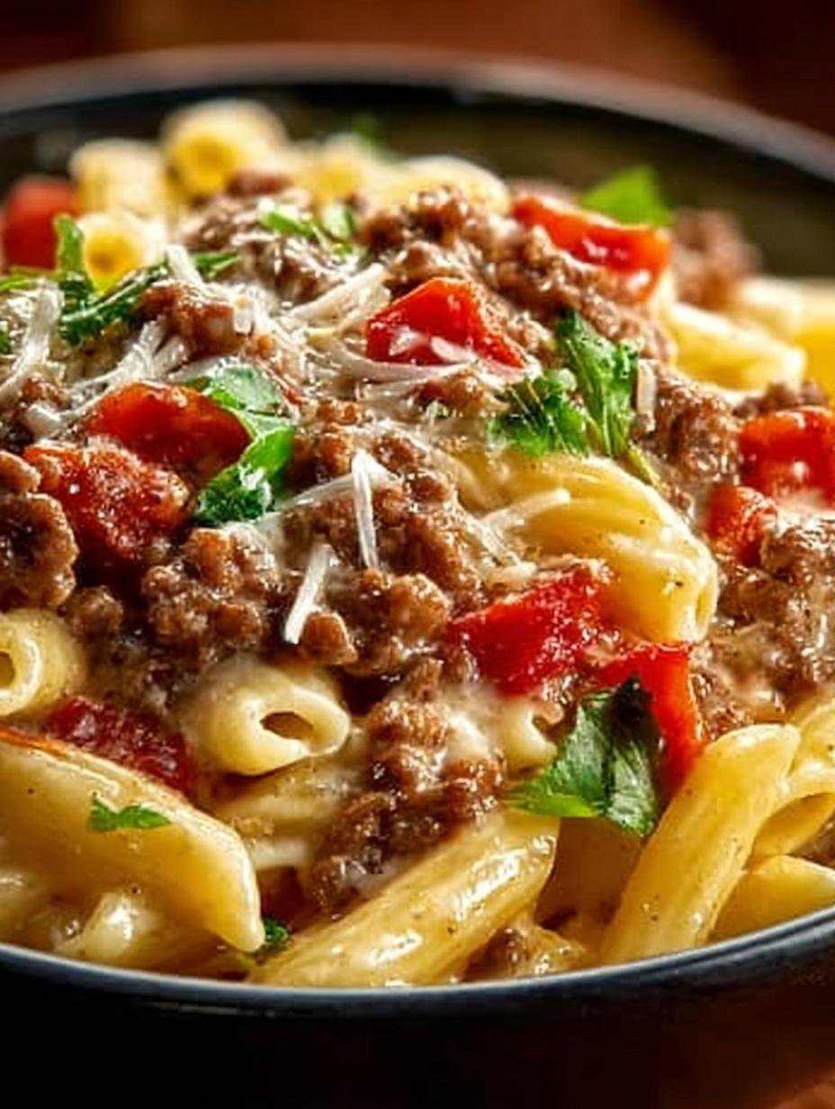 Creamy Rotel Pasta with Ground Beef: 10-Minute Delight 3 Creamy Rotel Pasta with Ground Beef: 10-Minute Delight - Creamy Rotel Pasta with - additional detail