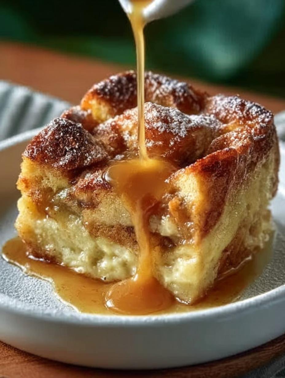 Delicious Croissant Bread Pudding with Caramel Recipe 2 Delicious Croissant Bread Pudding with Caramel Recipe - Croissant Bread Pudding with - main visual representation