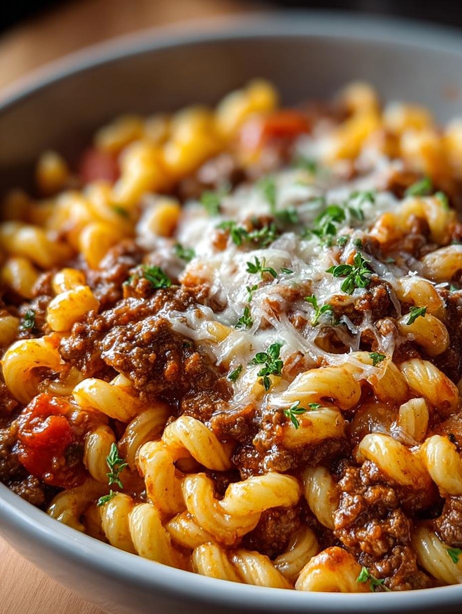 One Pot Beefaroni: 30-Minute Comfort Food Delight 2 One Pot Beefaroni: 30-Minute Comfort Food Delight - One Pot Beefaroni - main visual representation