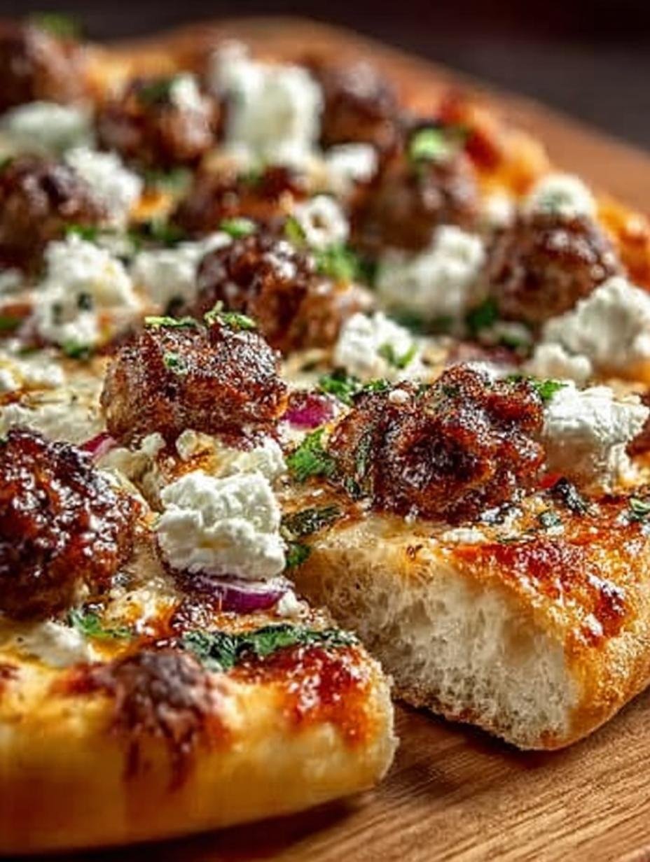 Sausage Feta Pizza