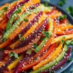 Irresistible Shaved Rainbow Carrot Sesame Salad Recipe 4 Shaved Rainbow Carrot Sesame