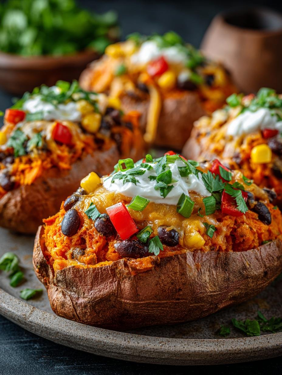 Stuffed Sweet Potatoes with Chili: 4 Hearty Variations 2 Stuffed Sweet Potatoes with Chili: 4 Hearty Variations - Stuffed Sweet Potatoes with - main visual representation