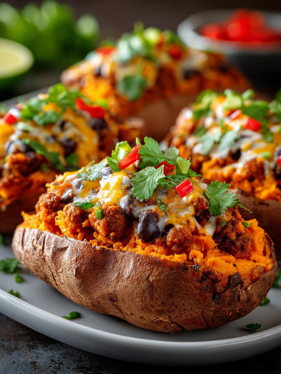 Stuffed Sweet Potatoes with Chili: 4 Hearty Variations 1 Stuffed Sweet Potatoes with