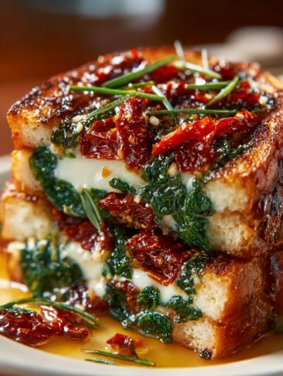 Sun Dried Tomato Spinach: 7 Amazing Grilled Cheese Ideas - Sun Dried Tomato Spinach - additional detail