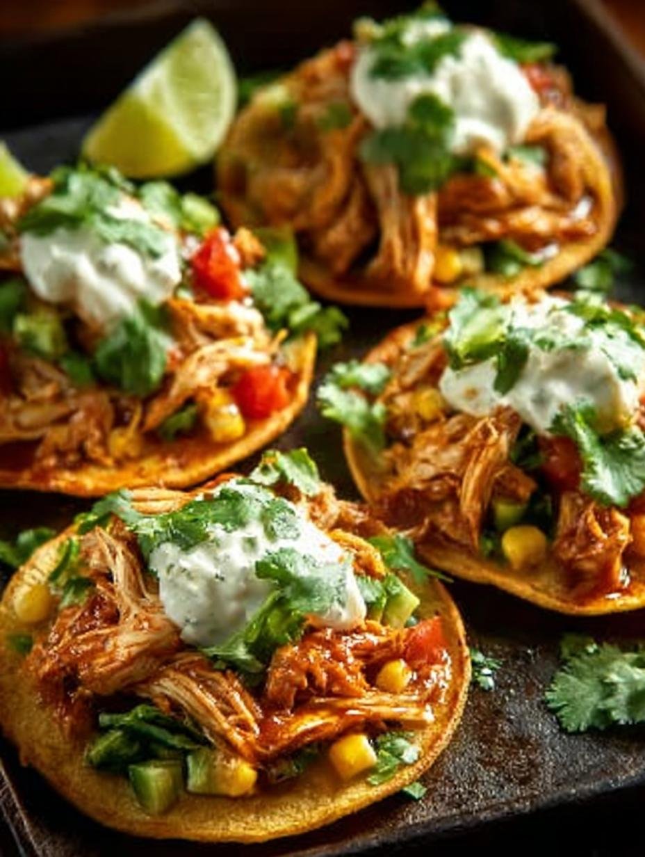 Tasty Rotisserie Chicken Tostadas: 7 Flavorful Ways 3 Tasty Rotisserie Chicken Tostadas: 7 Flavorful Ways - Tasty Rotisserie Chicken Tostadas - additional detail