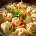 Traditional Chicken Noodle Dumpling