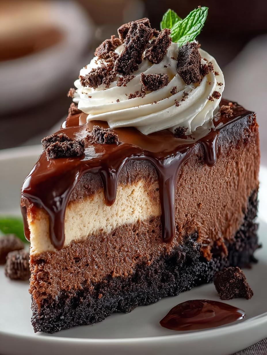 Triple Chocolate Cheesecake: The Ultimate Indulgence 1 Triple Chocolate Cheesecake