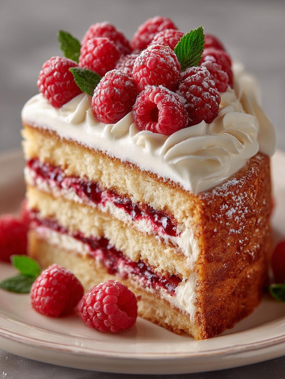 Delicious Vanilla Raspberry Layer Cake Recipe 2 Delicious Vanilla Raspberry Layer Cake Recipe - Vanilla Raspberry Layer Cake - main visual representation