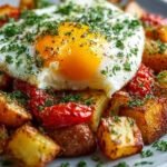 Spanish Style Eggs with Roasted Potatoes: A Delightful Dish 4 Spanish Style Eggs with