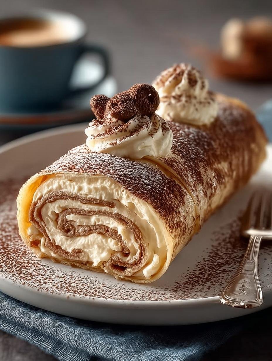 Tiramisu Crepe Rolls: 5 Irresistible Layers of Delight 2 Tiramisu Crepe Rolls: 5 Irresistible Layers of Delight - Tiramisu Crepe Rolls - main visual representation