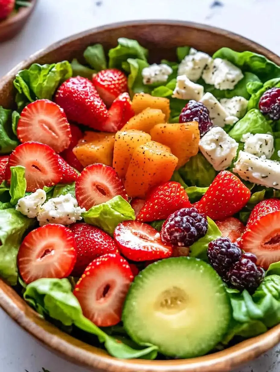 Strawberry and Goat Cheese Salad 1 Strawberry goat cheese salad with fresh greens and vibrant strawberries