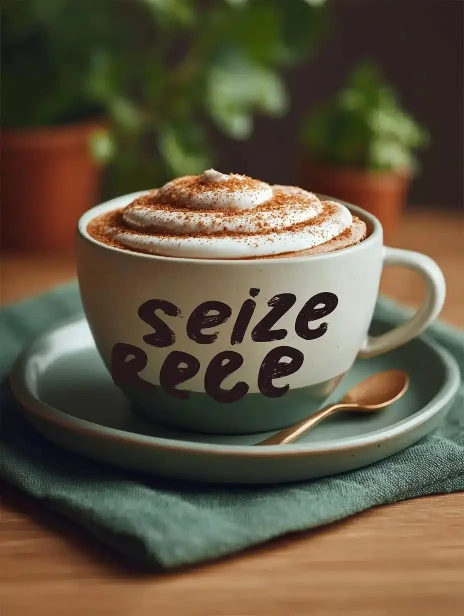 Cinnamon Brown Sugar Coffee 1 Cup of Cinnamon Brown Sugar Coffee with a sprinkle of cinnamon