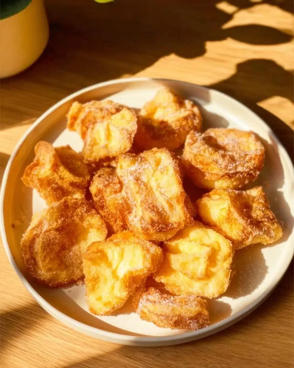 Crispy Fried Milk served on a plate as a delicious Spanish dessert