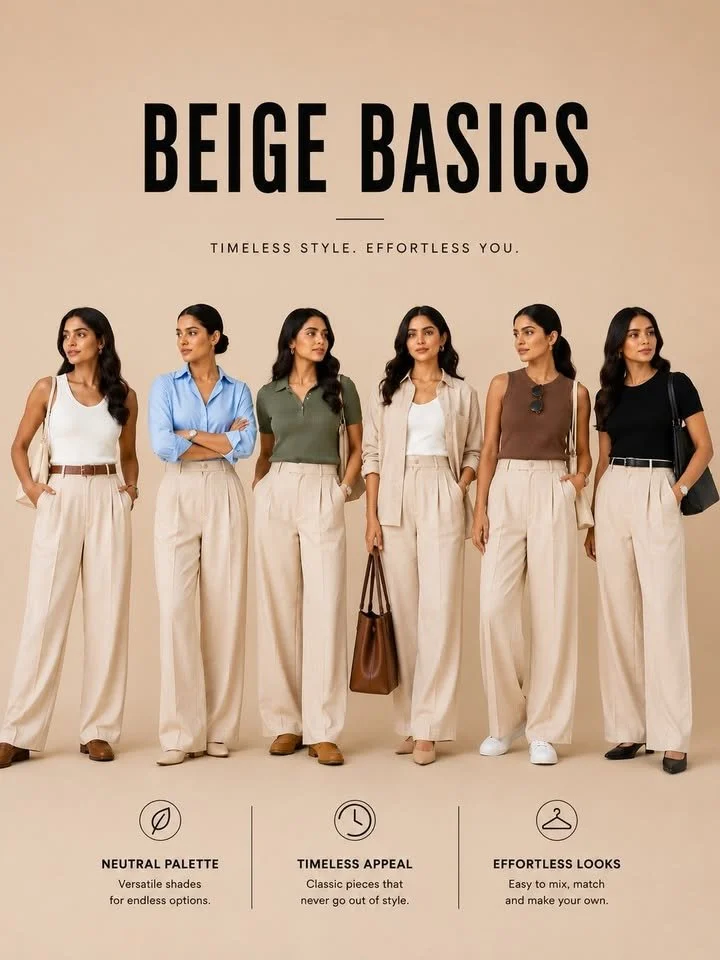 Beige outfit showcasing effortless elegance in neutral style.