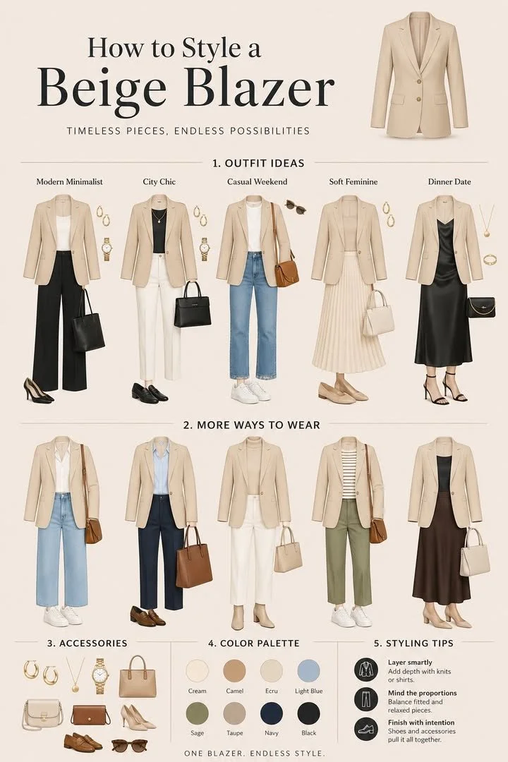 Beige Blazer: Timeless, Polished Outfits for Every Style