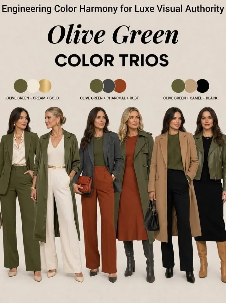 Luxury wardrobe showcasing color harmony in apparel and accessories.