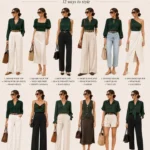 Stylish dark green tops for elegant and versatile outfits