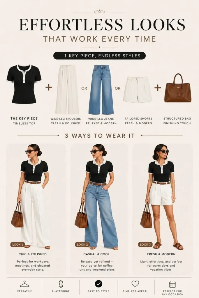 Elevated basic top that can transform your wardrobe effortlessly.