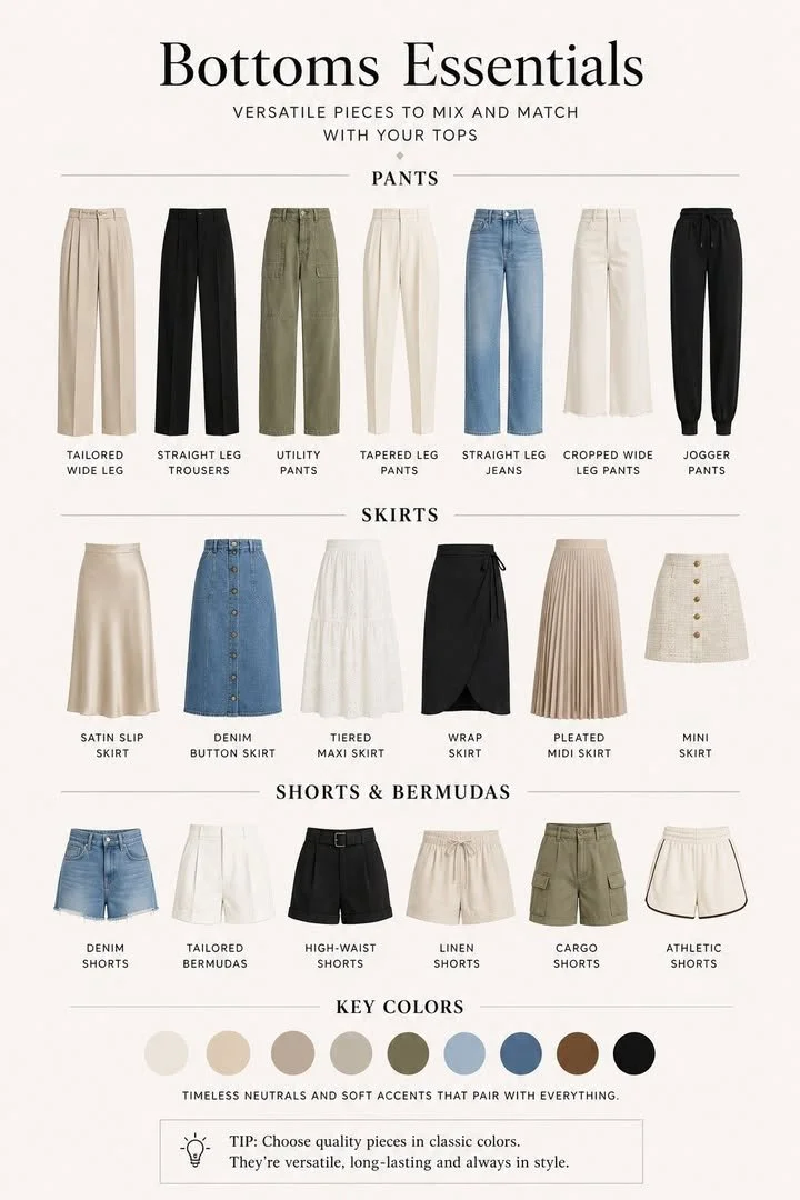 How to Build a Polished Wardrobe with the Right Essentials 1 Image of a stylish, polished wardrobe showcasing essential clothing pieces.