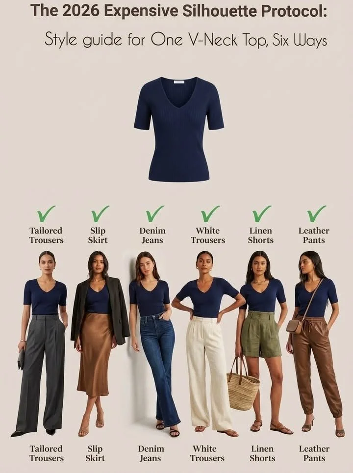 Stylish ways to wear a V-Neck top for multiple occasions