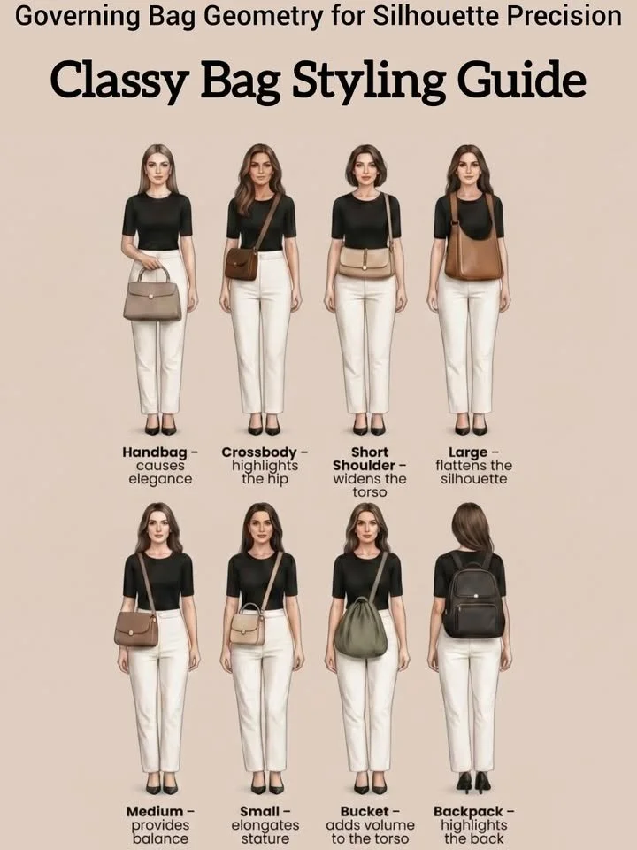 Refining Bag Silhouette: Geometry and Proportion for Visual Balance 1 Refined bag silhouette showcasing geometry and proportion for visual balance.