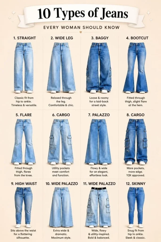 Woman wearing the right jeans for a stylish street-style look