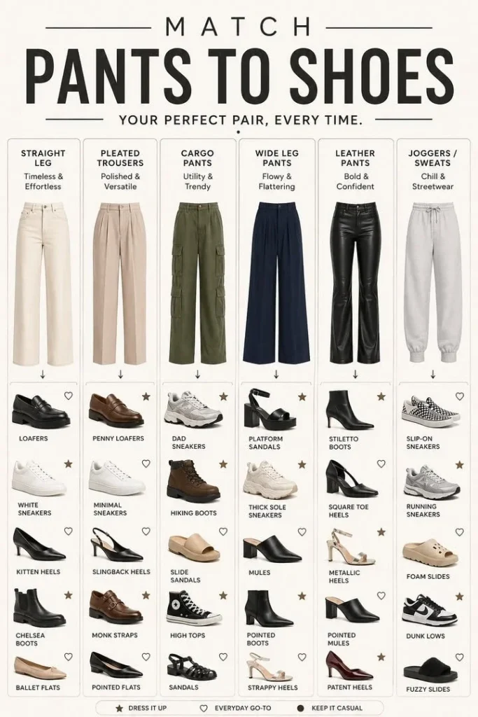 A stylish selection of shoes that can elevate any outfit.
