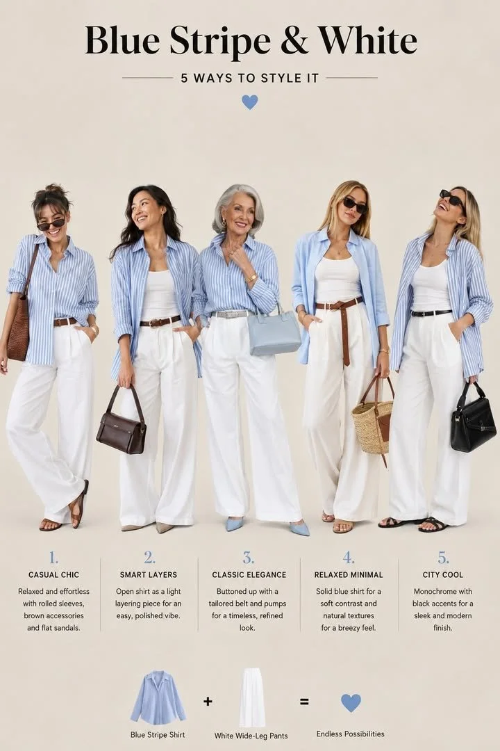 Timeless Outfit Combinations for Effortless Style 1 A stylish woman showcasing various timeless outfit combinations for effortless fashion.