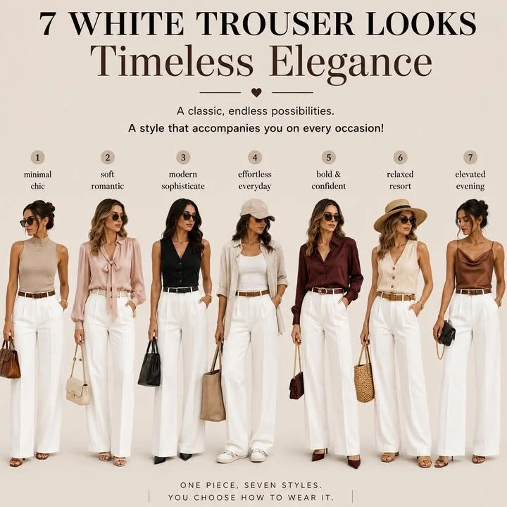 White Trousers: A Timeless Wardrobe Staple 2 White Trousers: A Timeless Wardrobe Staple