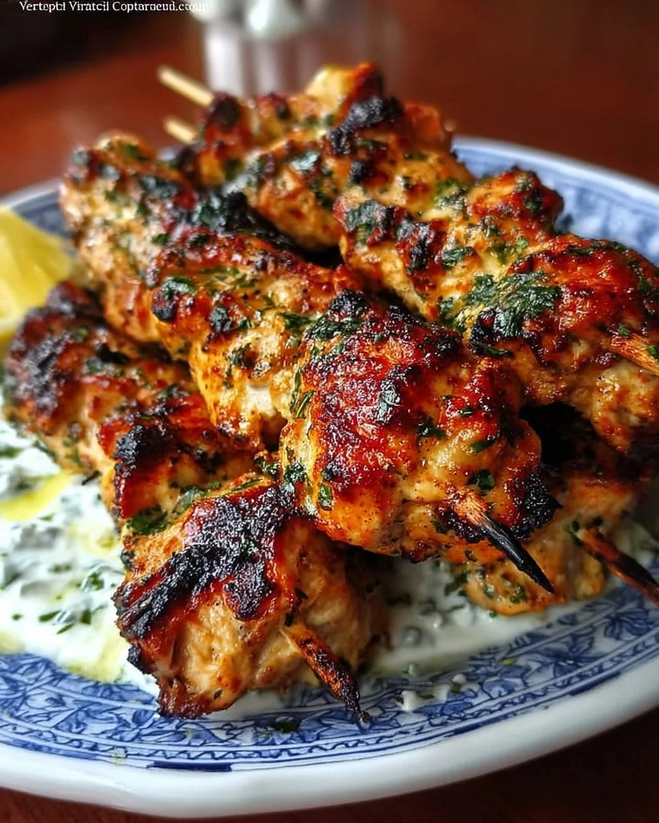 Yogurt-Marinated Chicken Kebabs